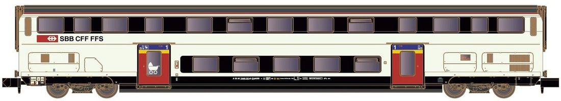 Kato HobbyTrain Lemke H25120 - 1st class double-decker IC2020 of